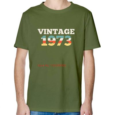 1973 Винтажная Ретро Футболка Подарок на День Рождения Футболка Летняя Хлопковая С Коротким Рукавом Футболки Новые Рубашки и Футболки Футболка с Принтом