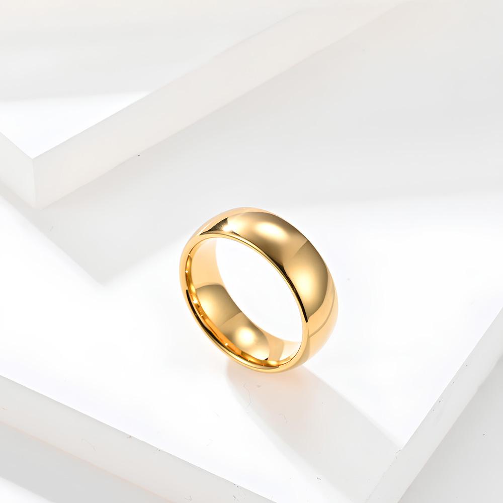 Свадебные кольца из карбида вольфрама для женщин и мужчин Классические удобные купольные кольца Простые обручальные кольца в готическом стиле