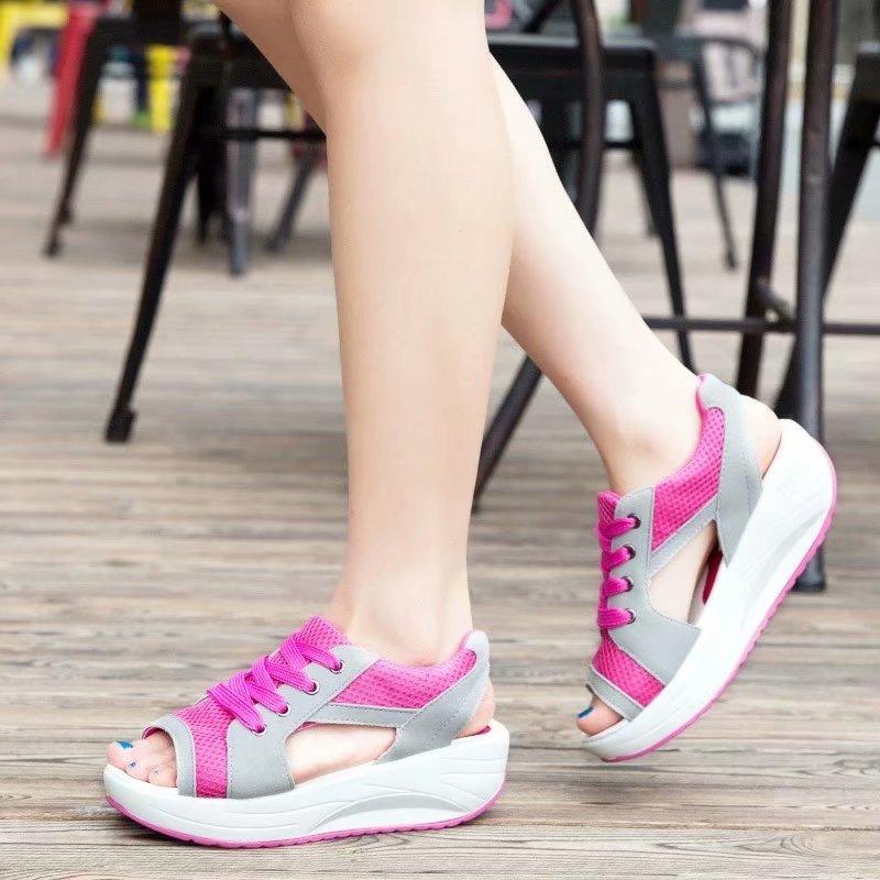 Summer Women Shoes Flat Platform Wedges Sandals Breathable Fashion Casual Shoes Woman
