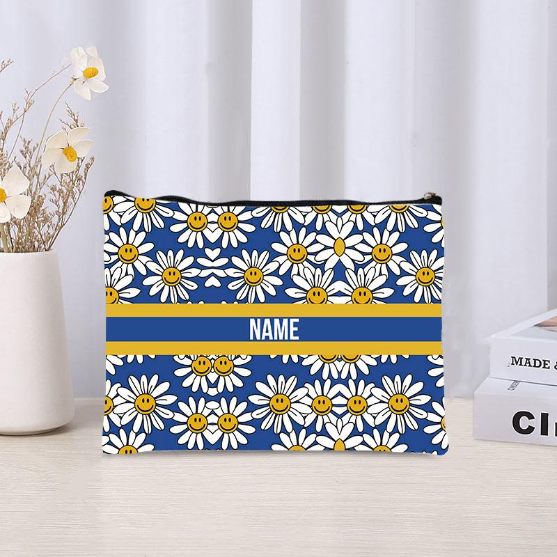 Personalized Full Print Custom Makeup Bag able Women's Products Environmentally Friendly Canvas Travel Storage Bag