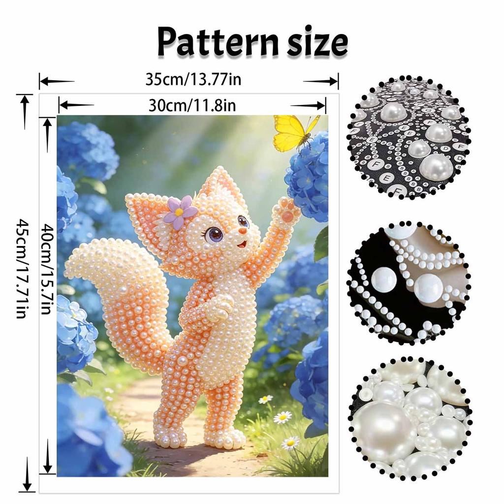 Disney 5D DIY Pearl Painting Kit, Adorable Fox Home Bedroom Wall Decor Crafts Handmade Gift, Stunning Crystal Diamond Art for Enchanting Spaces
