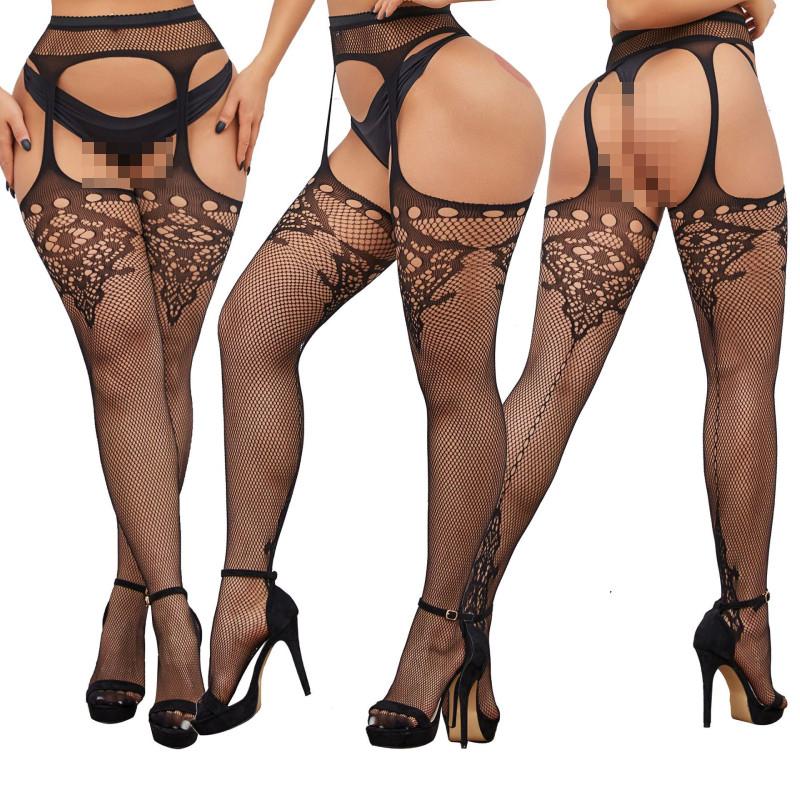 Sex For Stockings Women With Stretchy Fishnet Design Crotch Socks Fashion Gift