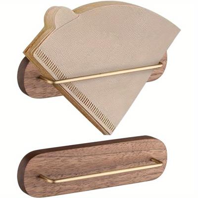 Настенный держатель кофейного фильтра с наклейкой-липучкой Конический диспенсер кофейного фильтра V60 Держатель кофейного фильтра