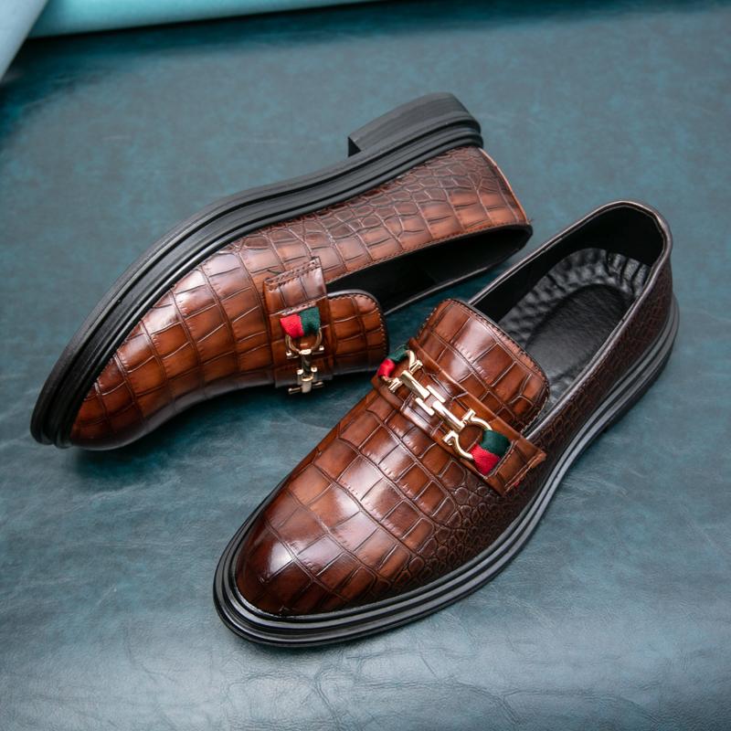 Мужские модельные туфли Формальные Дизайнерские Удобные Из тисненой кожи Роскошные Свадебные Итальянские Мужские Повседневные Деловые Туфли Для мужчин Лоферы