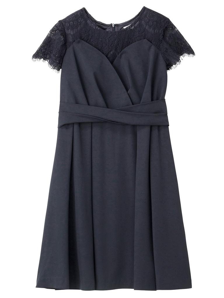 Платье для беременных ANGELIEBE с кружевным бюстье для кормления, короткое платье-рубашка, темно-синее 22628 Рот, Платье, Одежда, Дородовой, Послеродовой, Рукава, Посещения,