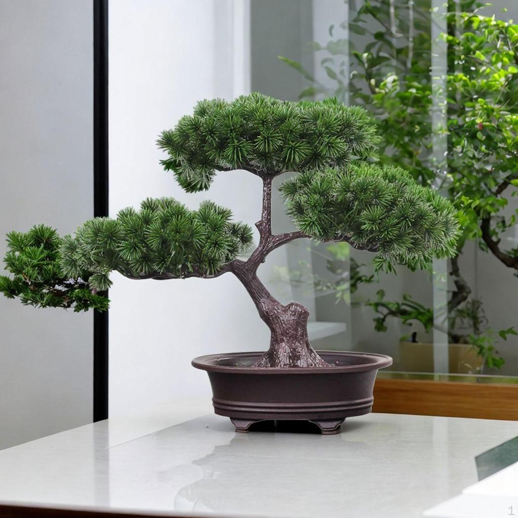 Приветствующее дерево в горшке, растение бонсай, декоративный роман и уникальный многофункциональный настольный дисплей для