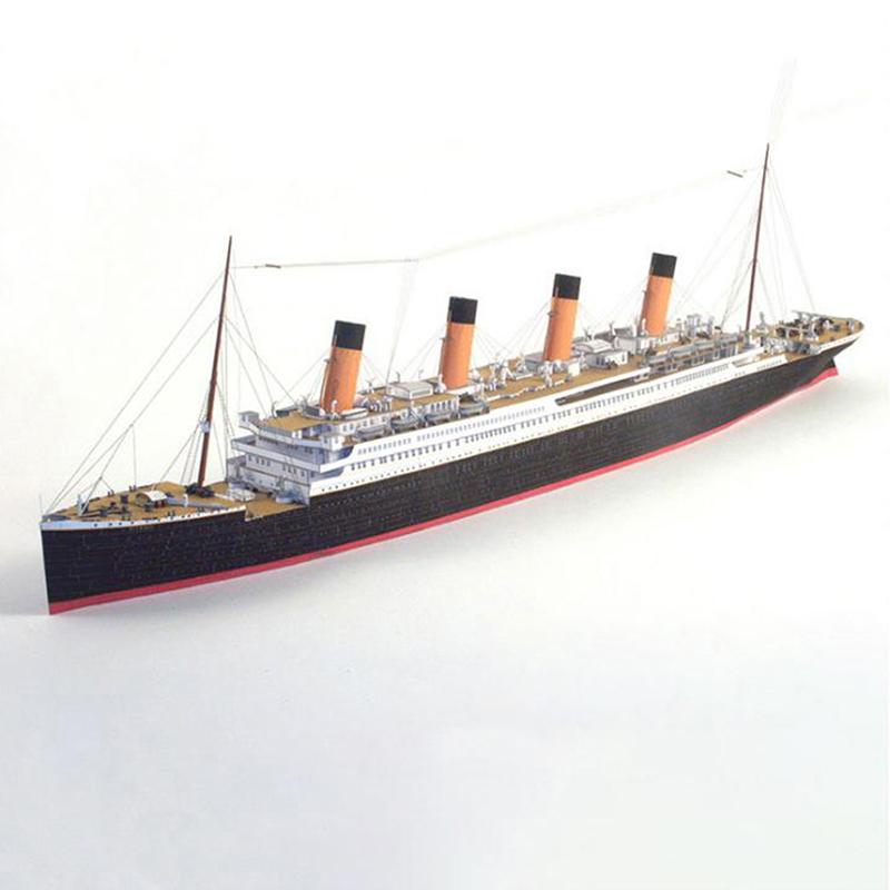 1:400 DIY Handcraft Titanic Ship 3D Бумажная Модель Наборы Игрушки