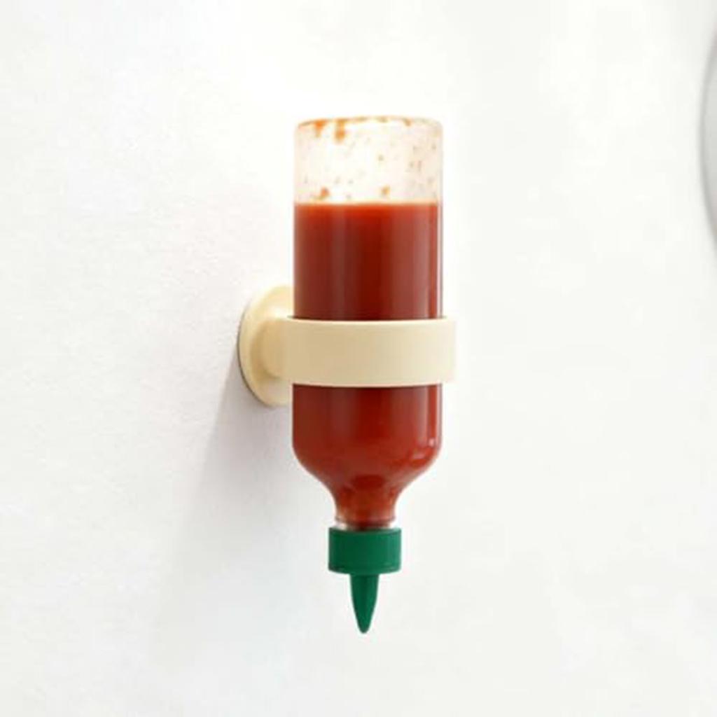 Left Behind Silicone Bottle Holder, Flexible Stand For Upside Down Condiment Bottles, Space Saving Kitchen Gadget For Fridge And Pantry Organi