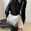 Сумка с бахромой, Винтажная матовая сумка, Большая вместимость, Новый дизайн, Модная сумка-кроссбоди для поездок на работу, Повседневная и универсальная женская сумка