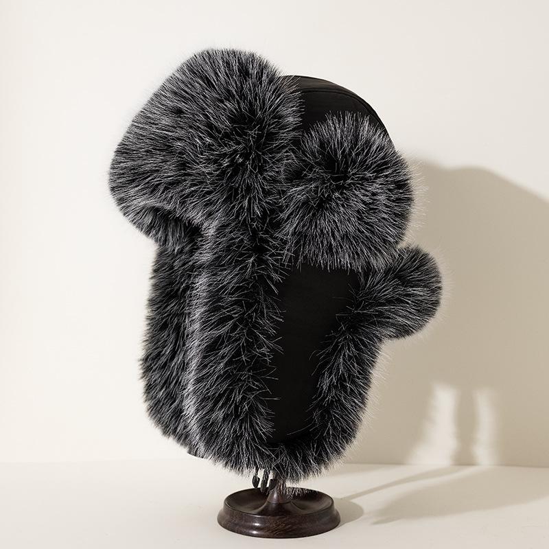 Милые ушки Lei Feng шапка женская зимняя утолщенная защитная шапка для ушей универсальная велосипедная маска ветрозащитная шапка для мужчин