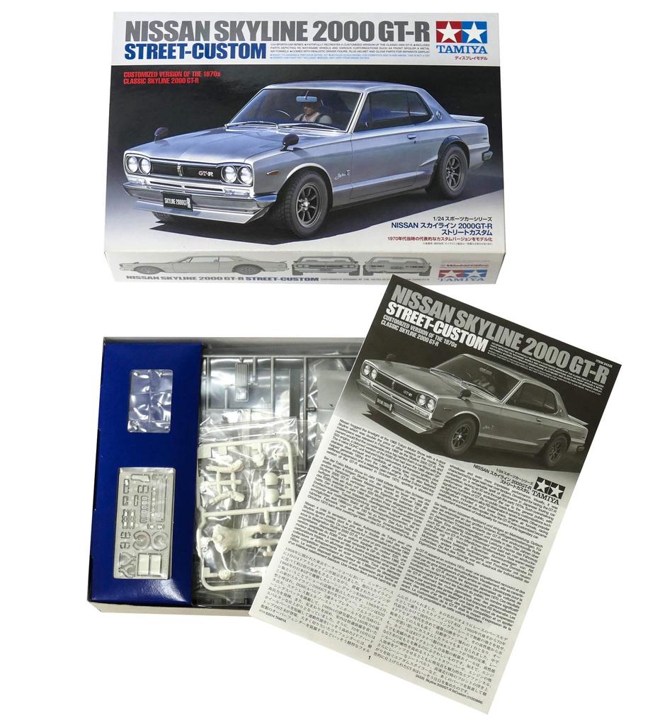 Tamiya Спортивная машина Nissan Skyline Street Custom Пластиковая модель 24335 1/24 № 335 2000GT-R