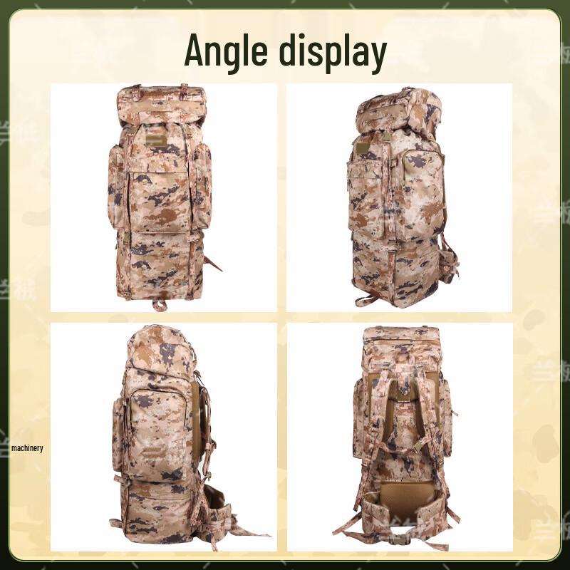 Lanqi 110L Camouflage Outdoor Hiking Backpack