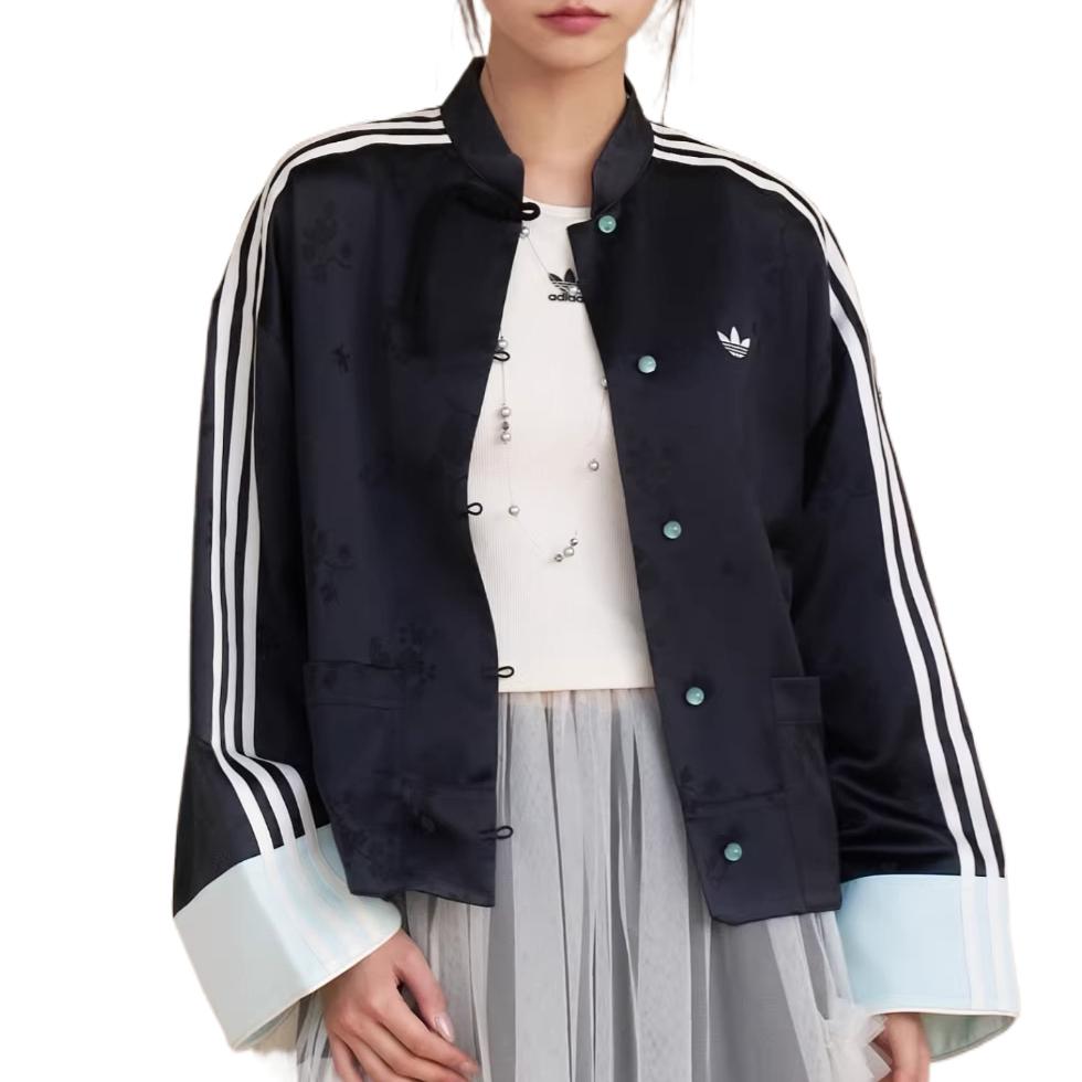 adidas Оригиналы Весна/Лето 2026 Женская куртка с длинным рукавом, мягкая, свободного кроя KY5741