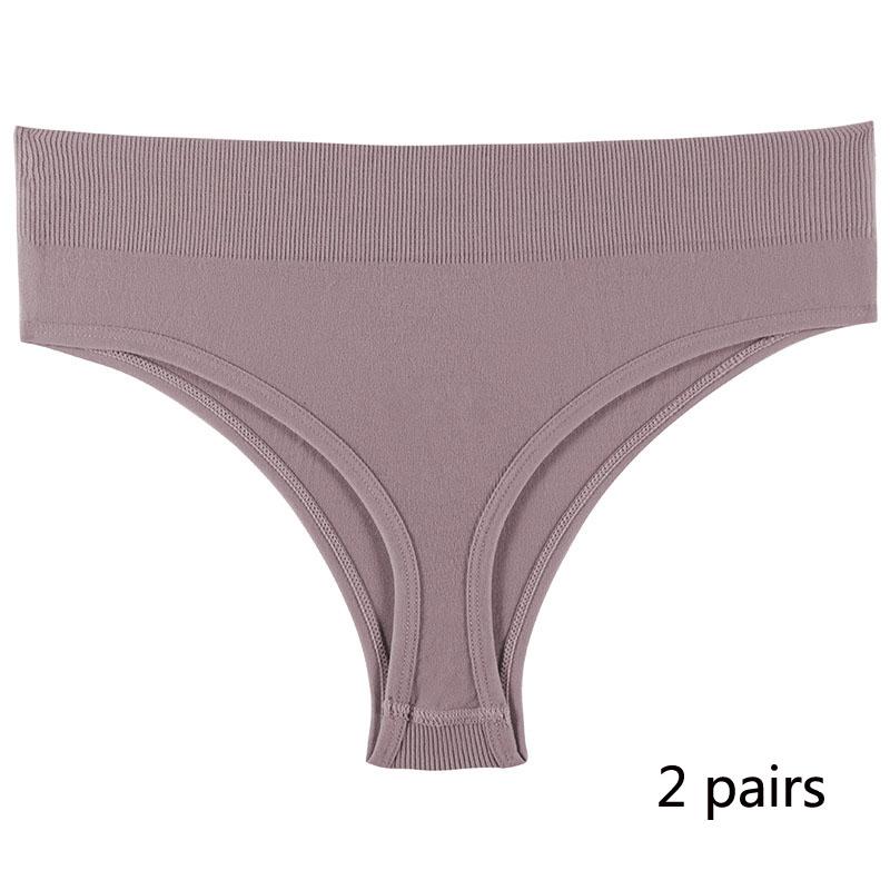 Спортивное нижнее белье для девочек, бесшовные сексуальные невидимые трусики со средней талией для девочек, однотонные удобные спортивные трусики с надписью «T» для женщин