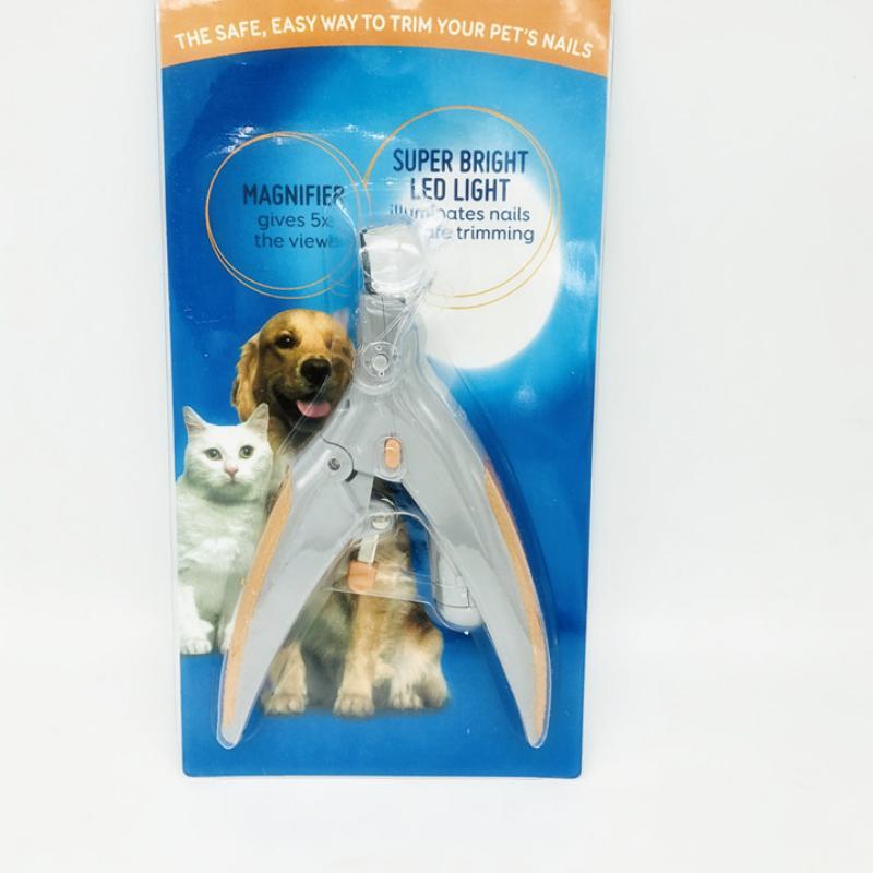 Профессиональные ножницы для стрижки ногтей для домашних животных, ножницы для стрижки ногтей для собак и кошек, ножницы со светодиодной подсветкой, триммер для ногтей для животных, товары для домашних животных