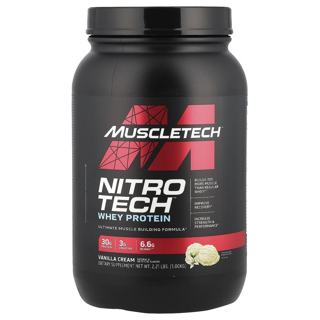 Nitro-Tech™ Whey Protein, Vanilla Cream, 1Kg (2.21Lb)