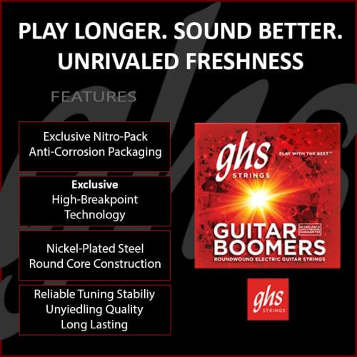 Ghs Guitar BOOMERS Custom Light 09-46 GBCL Electric Guitar Strings