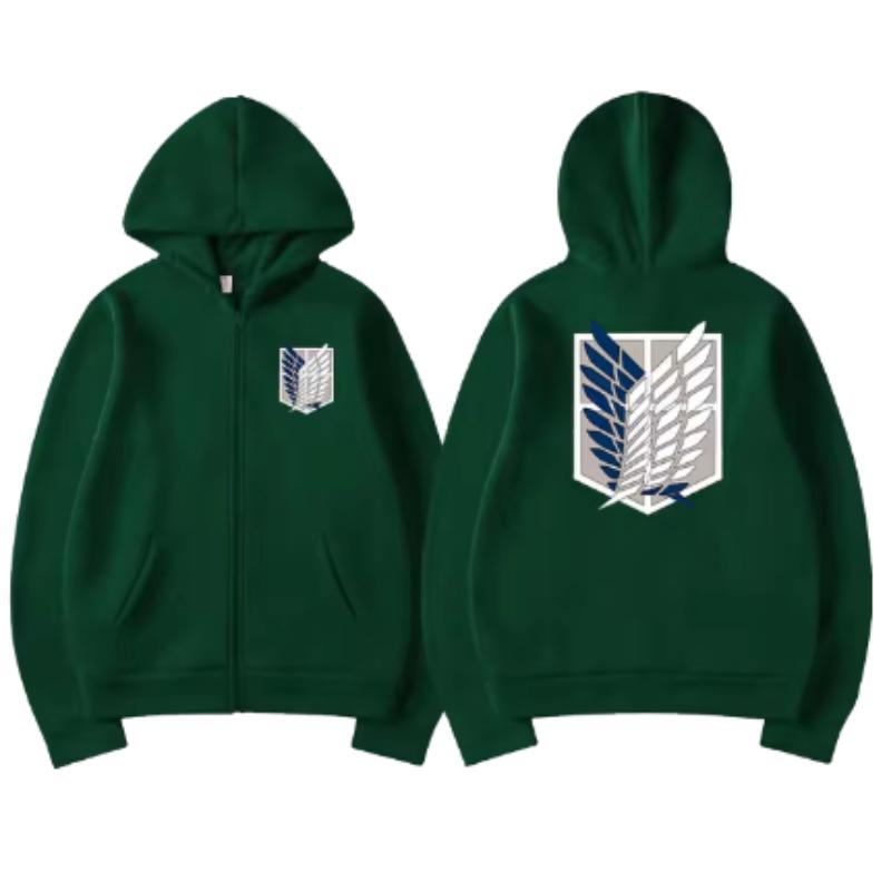 Женская куртка с длинными рукавами, повседневная толстовка с капюшоном на молнии, куртка Shingeki Titan Attack, без куртки Kyojin Ackerman, товар,