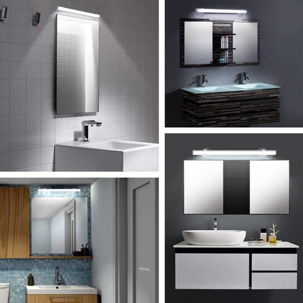 Светодиодные зеркальные фонари, беспроводной портативный перезаряжаемый туалетный столик, 3 яркости, сенсорное управление, макияж