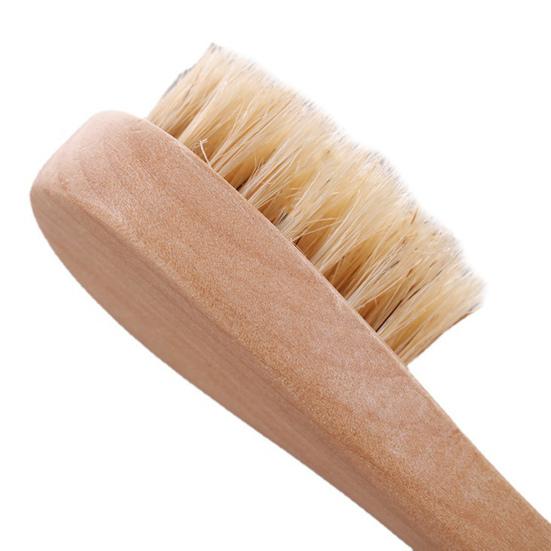 1 шт/3 шт щетка для сухой чистки тела из натурального дерева щетка для ванны эргономичная ручка сзади