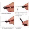 Pin Vise Hand Twist Drills Set 0.6-3mm Mini Hand Drill Rotary Tool Micro Drill Bits  Polymer Clay