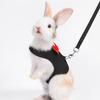 1 Set Pet Harness Leash Stylish Bow Decoration Small Pets Rabbit Traction Harness for Outdoor Walking