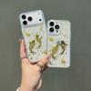 Китайский чехол для телефона с дизайном золотой фольги и карпом Кои для моделей iPhone 15/16/17