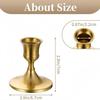 Латунные золотые подсвечники, подсвечники для конусных свечей для центра стола, металлические подсвечники, подставки для свечей, свадебный декор