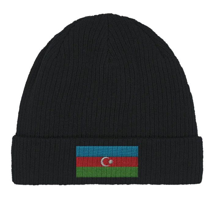 Bonnet Drapeau Azerbaïdjan En Noir