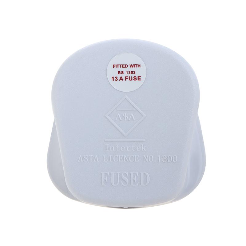Англия Съемная вилка питания Белый Черный 3-контактный штекер питания Великобритании 13A Сборка прибора Шнур питания Предохранитель Разъем электропроводки