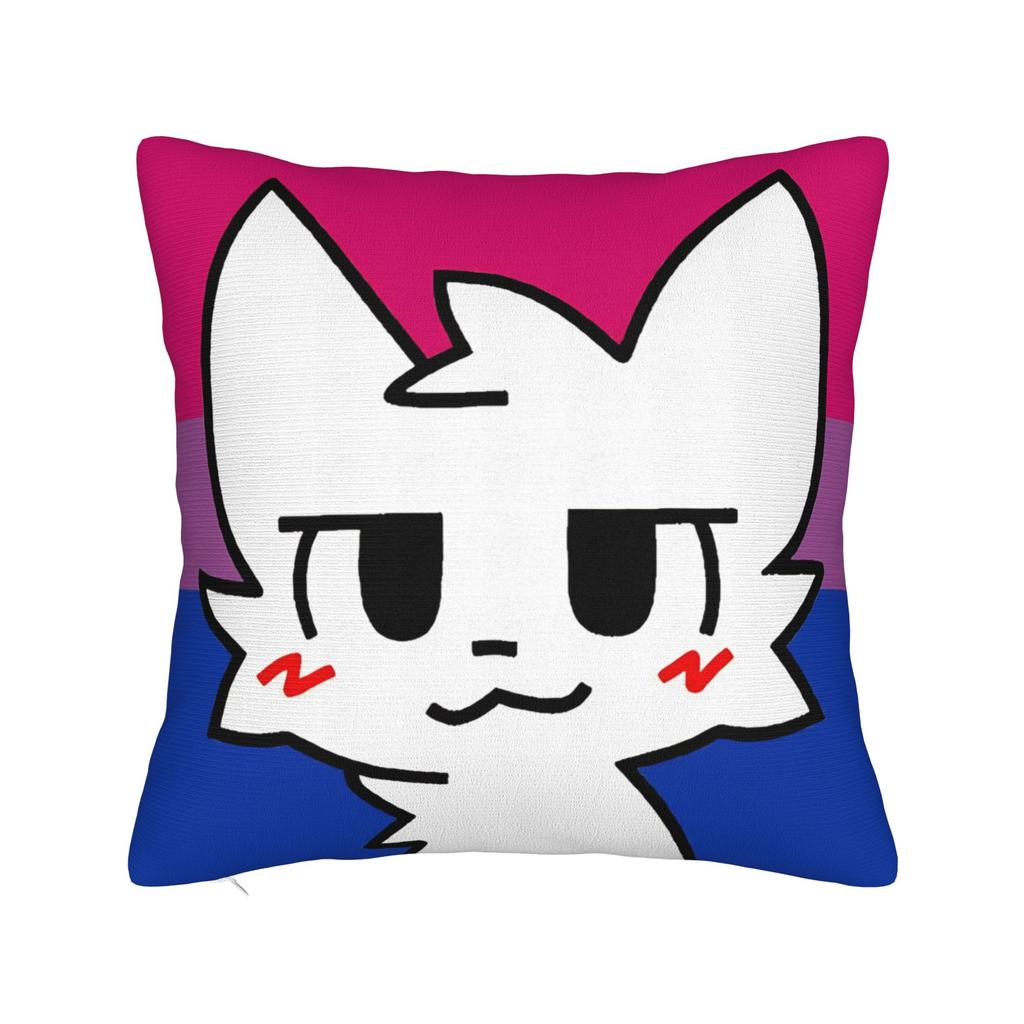 Квадратная наволочка Boykisser Чехол для подушки-кошки Наволочка с молнией на заказ Декоративная наволочка для автомобиля 18"