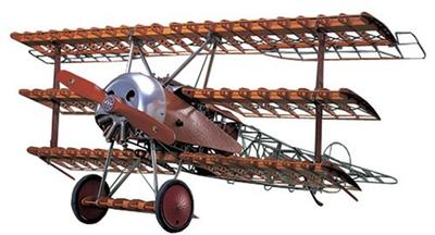 Hasegawa Музейная модель Фоккера ZX3 Dr.1 1/8