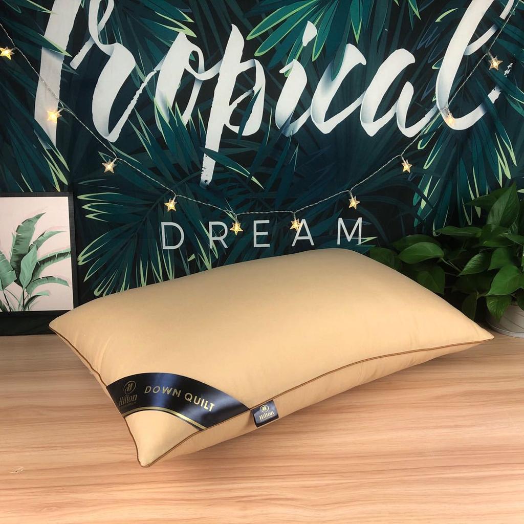 100% хлопок Hilton однотонные производители домашних подушек Прямая подушка 5-звездочная подушка для отеля Вакуумная компрессионная упаковка