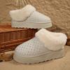Женские декоративные ботинки из искусственных бриллиантов на мягкой подошве, зимние теплые меховые ботинки-дутики, утепленные подкладкой ботильоны, нескользящие, для пеших прогулок, повседневные кроссовки