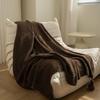 Nordic Large Tassel Solid Color Throw Blanket Guesthouse Bed End Knitted Throw Brown Coffee Sofa Blanket Simple
