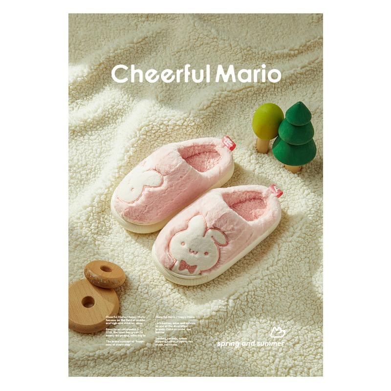 Детские хлопковые тапочки для девочек, обувь для родителей и детей, теплые, нескользящие, милые, для больших детей, детские тапочки для мужчин