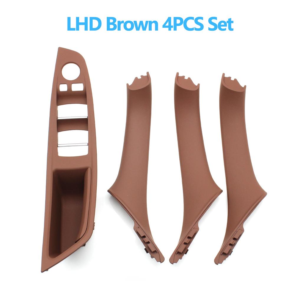 Left Hand Driver Interior Door Window Switch Panel Pull Handle Set For BMW F10 F11 F18 520 523 525 528