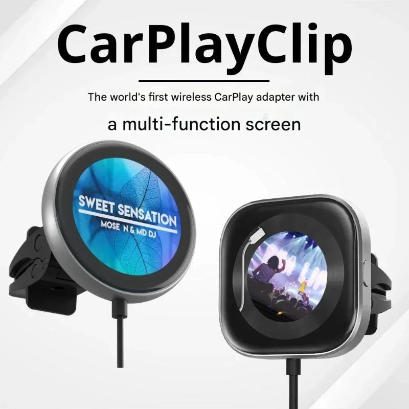Ароматизатор-клипса, Беспроводной конвертер CarPlay, Многофункциональный адаптер для подключения телефона в автомобиле