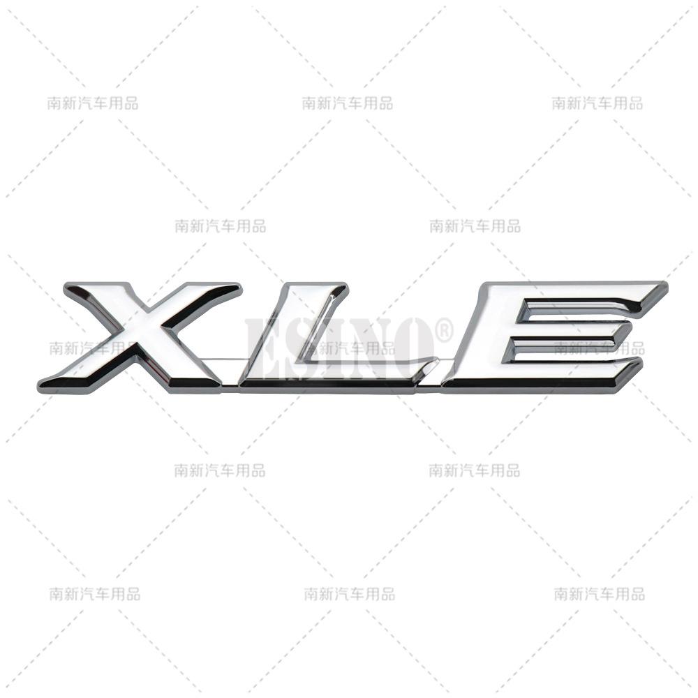 OAOV1 Car Styling 3D LE XLS XLE Car Metal Alloy RearTrunk Fender Adhesive Badge Body Tailgate Displaceme Emblem For Toyota Sienna