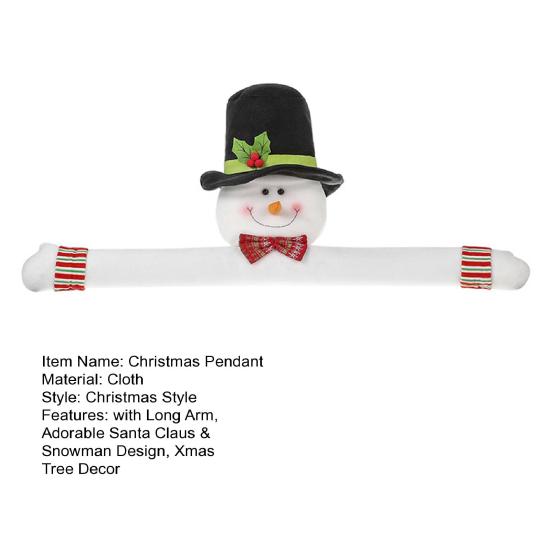 Украшение рождественской елки Санта-Клаус Снеговик плюшевые куклы с длинной рукой Рождественское украшение для теплой праздничной атмосферы