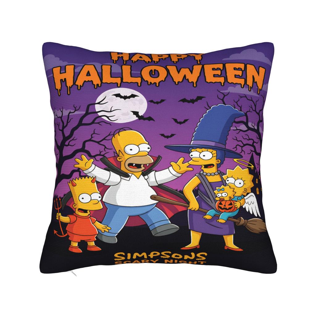 Pillow Case Funny SSimpsons The Scream Parody Custom Pillow Cover For Wedding Party Home Decor Vintage Pillowcases