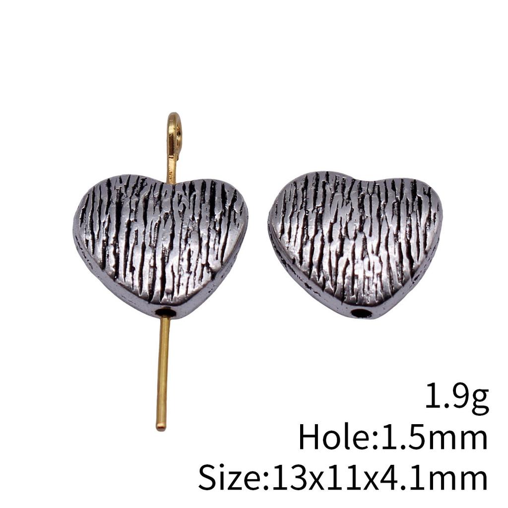 Сердце Свободные Бусины Для Валентиновского Браслета Ожерелья DIY Винтажные Материалы Для Изготовления Украшений Для Шармов