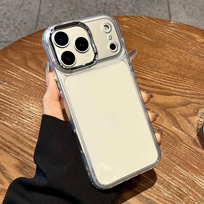 Luxury Transparent Silicone Phone Case For iPhone 17 Air 16 15 14 11 Pro Max Plus Clear Shockproof Bumper Back Cover