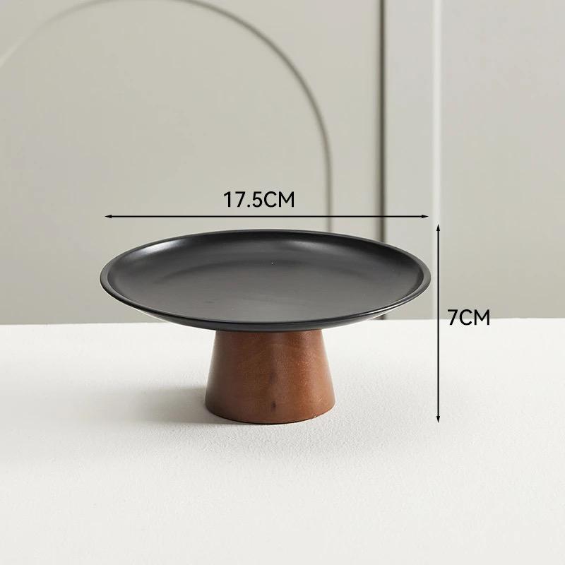 Подставка для десертов из нержавеющей стали во французском стиле – поднос с высокими ножками для фруктов, конфет и закусок