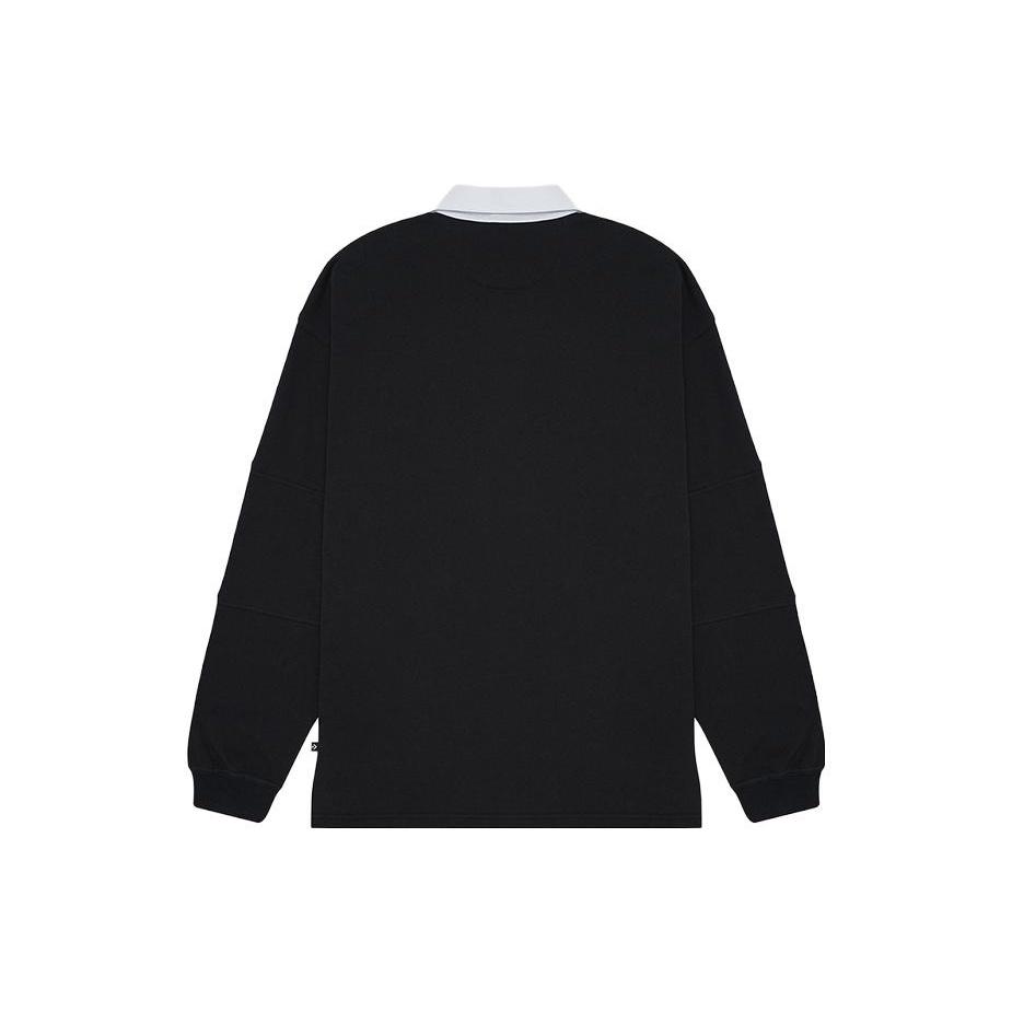 Converse Chuck Taylor All Star Long Sleeve Rugby Asia Sizing 'Black' Men's 10025229-A01
