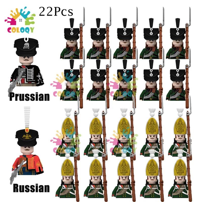 Kids Toys 22Pcs/10Pcs Napoleonic Wars Military Soldier Building Blocks Imperial Navy Figures Toys For Kids Birthday Gifts