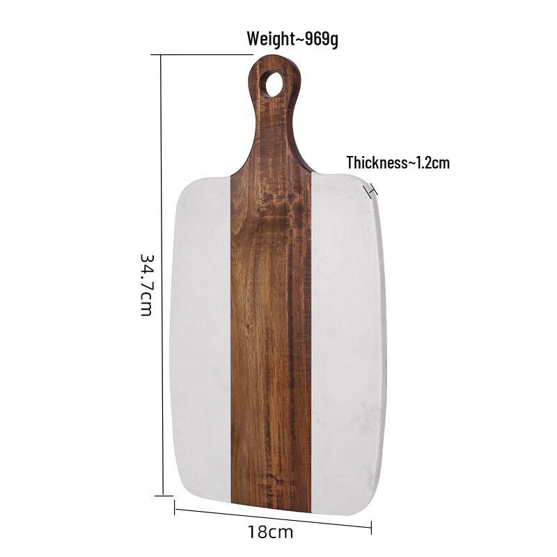 ZISIZ Marble Paddle Style Chopping Board