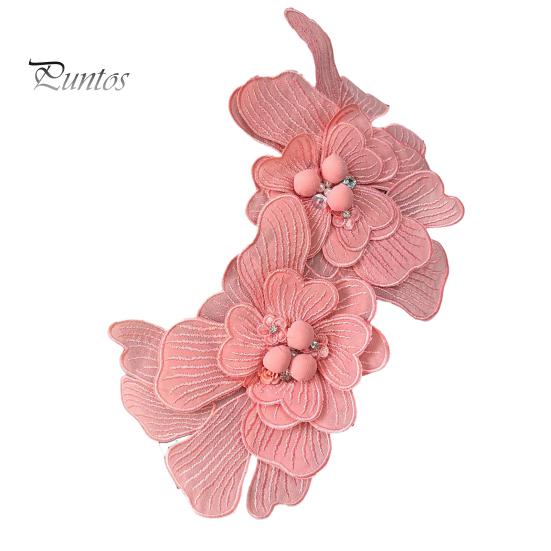 3D Цветочный корсаж Аппликация Стразы Вышивка Свитер Платье Блузка Декор Сделай Сам Шитье Нашивка Одежда Аксессуары Свадебная Вечеринка Одежда Украшения