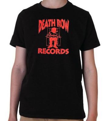 Черная футболка для молодежи Death Row Records