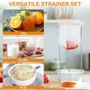 Jelly Strainer Stand Stainless Steel Jelly Strainer Stand Stainless Steel with 3 Hook Legs Nylon Mesh Filter Tool Kit for Home